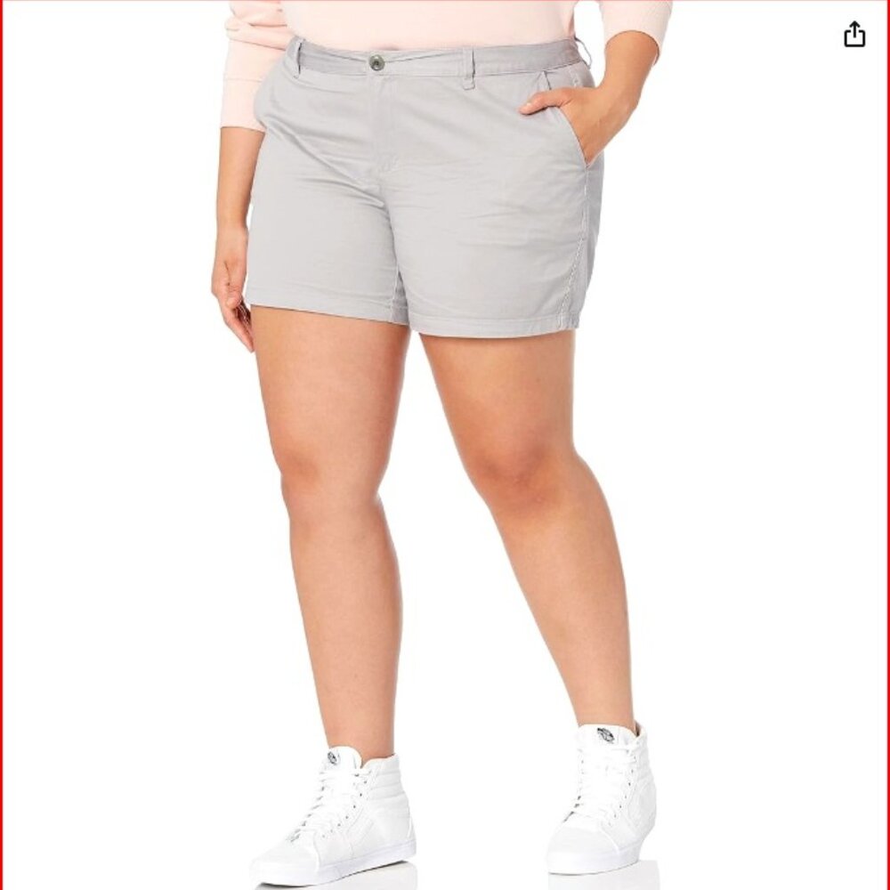 Amazon Essentials Women's 5" Inseam Chino Short - size 12